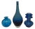Murano Glass Mix Vases, 1987, Set of 3 For Sale