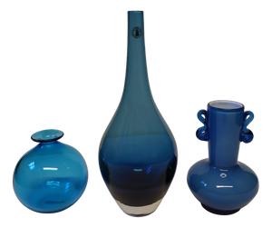 Murano Glass Mix Vases, 1987, Set of 3