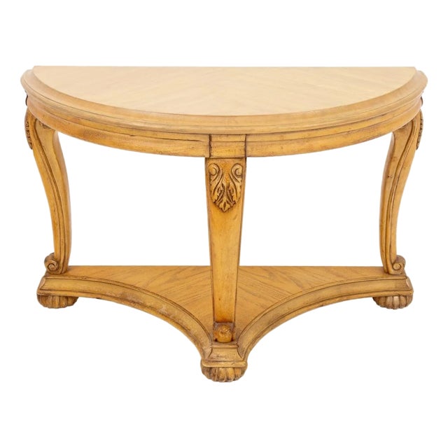 Louis XV Style Limed Oak Console Table For Sale