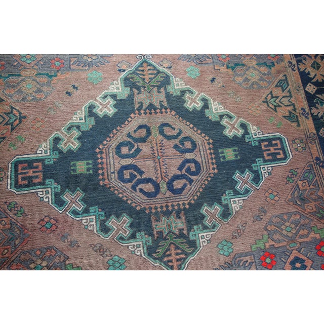 Hand Woven Embroidery Vintage Floor Kilim -11' 6'' X 6' For Sale - Image 13 of 14