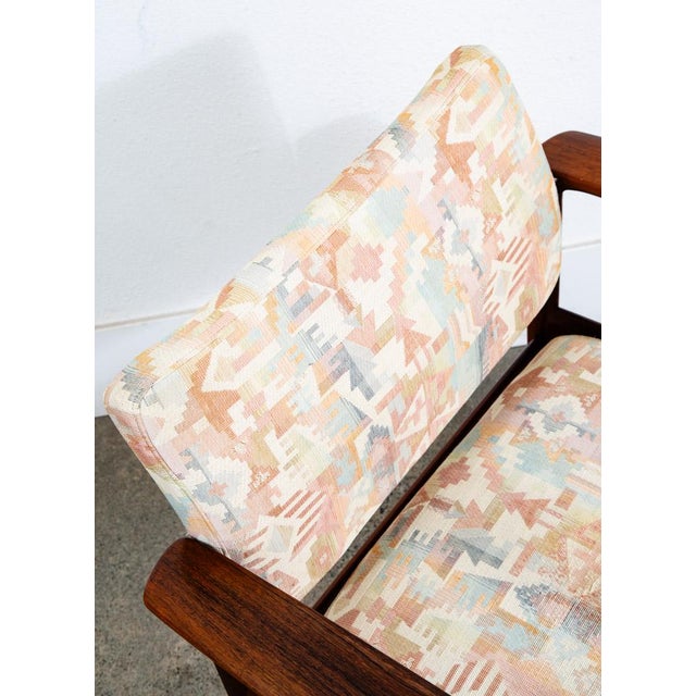 1960s Mid Century Danish Modern Lounge Chair Armchair Rosewood Finn Juhl Style Denmark For Sale - Image 10 of 12