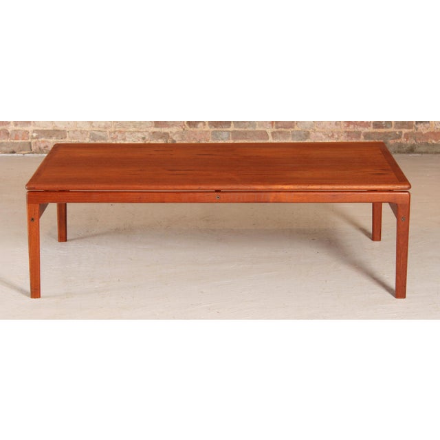 Danish Mid Century large teak coffee table by Trioh, circa 1960s. Excellent restored condition. W 135cm D 75cm H 42cm