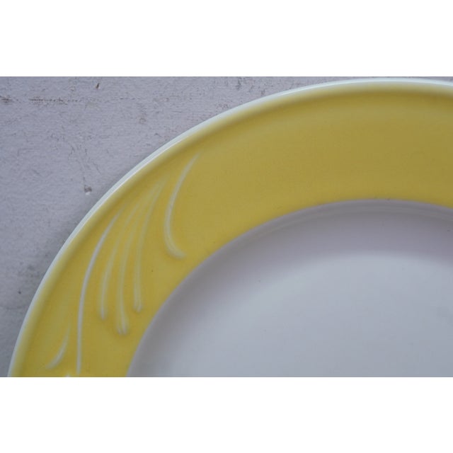 Late 20th Century Vintage Lenox Yellow Poppies Rainbow Porcelain Dinner Plates Dinnerware - 7 pcs For Sale - Image 5 of 11