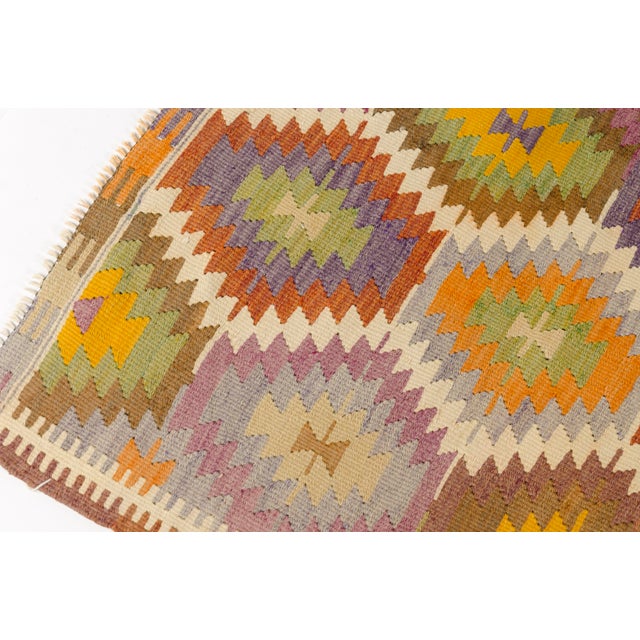 Mid 20th Century Geometric Anatolian Kilim Rug For Sale - Image 6 of 10