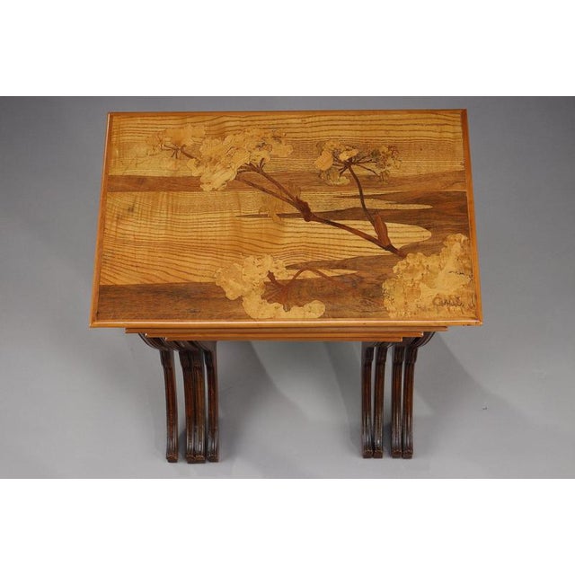 Nesting Tables by Gallé, 1890, Set of 4 For Sale - Image 15 of 18