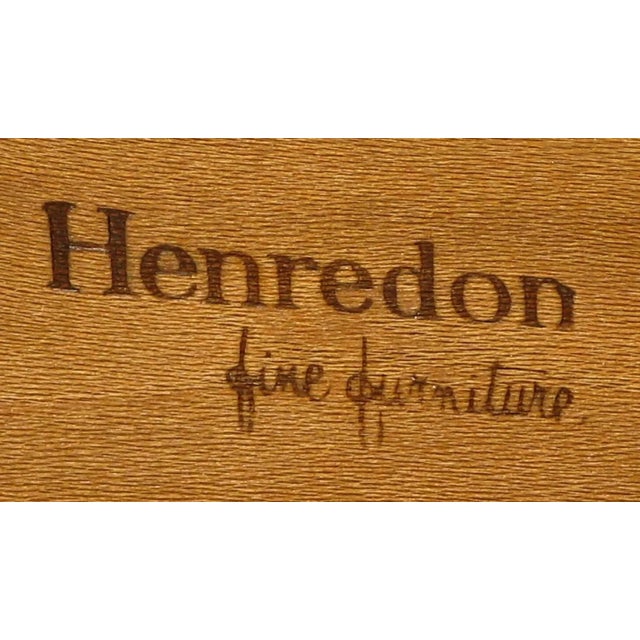 Henredon Gold Toned Silver Leaf Bombe Two-Drawer Commodes - a Pair For Sale - Image 10 of 16