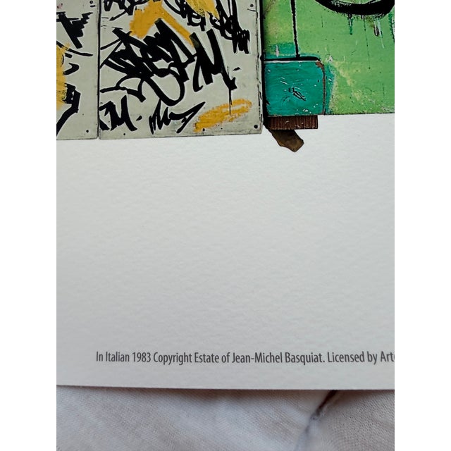Pop Art Jean Michel Basquiat (1960-1988), in Italian, 1983, Copyright Estate of Jean Michel Basquiat, Licensed by Artestar New York, Printed in the Uk For Sale - Image 3 of 12