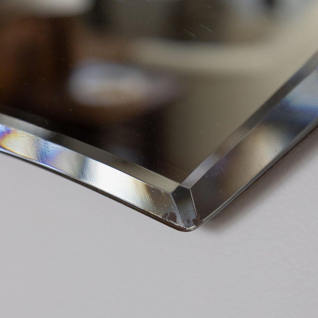 1930s French Art Deco Beveled Mirror For Sale - Image 11 of 11