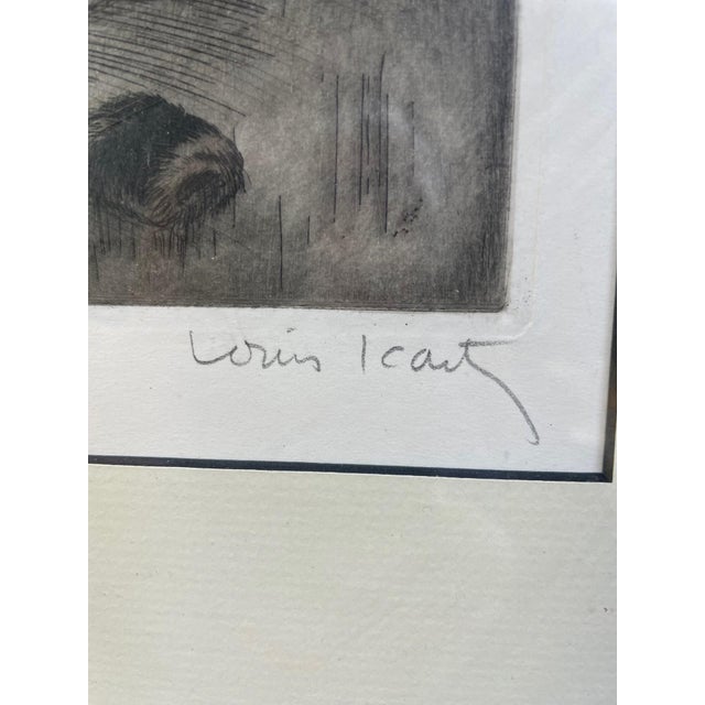 1920s Louis Icart Etching "On the Divan", Framed For Sale In Boston - Image 6 of 8