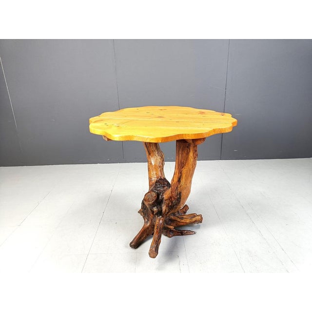 Brutalist Vintage Tree Root Table, 1960s For Sale - Image 3 of 11