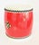 Contemporary Chinoiserie Okinawa Red Eisa Odaiko Drum Artifact For Sale - Image 3 of 7