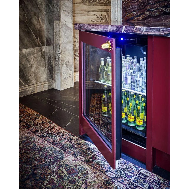 Distressed Antique Persian Kerman Rug with Industrial Speakeasy Style. Posh but not pretentious and elegant but not...