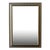 Vintage Silver Metallic Wall Mirror For Sale