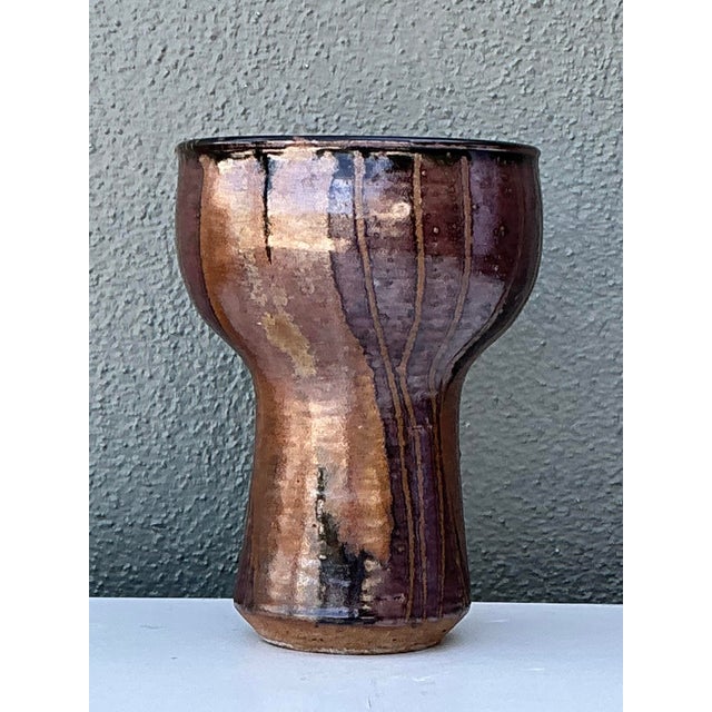 Vintage Original Studio Pottery Vase For Sale - Image 10 of 12