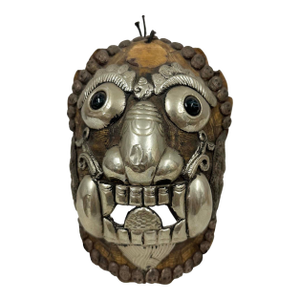 Early 20th Century Tibetan Buddhist Kapala Turtle Shell Ritual Mask