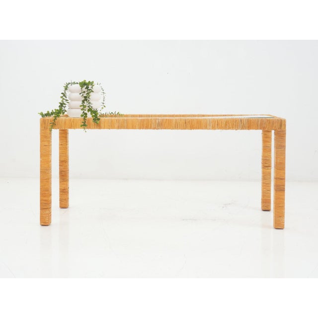Rattan Console, 1970s For Sale - Image 4 of 7