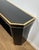 Gold 1970s Black and gold lacquered metal console signed by French designer Jean-Claude Mahey For Sale - Image 8 of 12