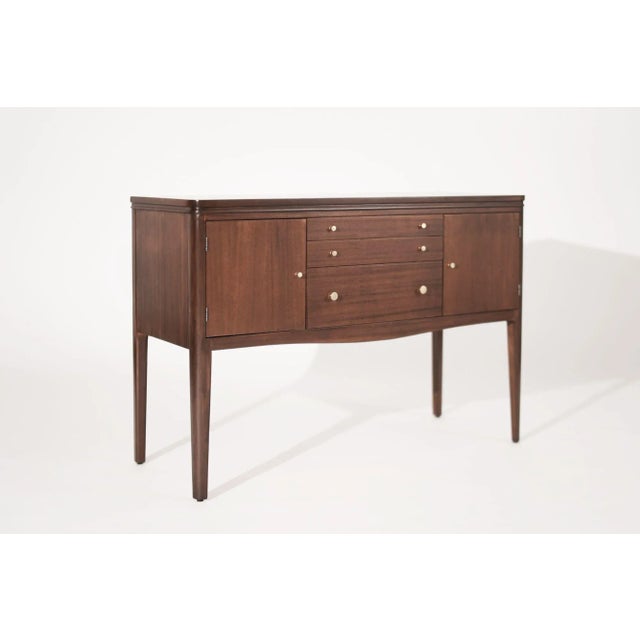 Mid-Century Modern Mid Century Entry Console Table in Mahogany, Circa 1950s For Sale - Image 3 of 13