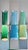 Green and Blue Murano Glass Suspensions by Alessandro Pianon for Vistosi, 1960s, Set of 3 For Sale - Image 4 of 18