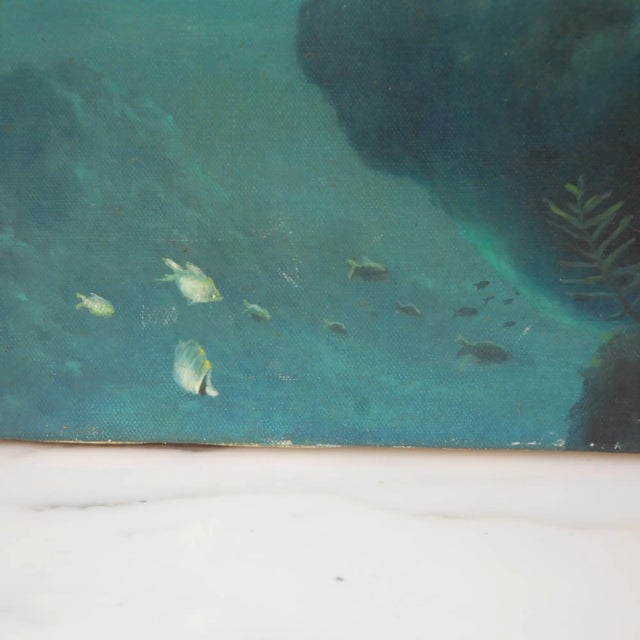 Anthony Casay Signed Marine Life Painting 18" X 24" For Sale - Image 4 of 8