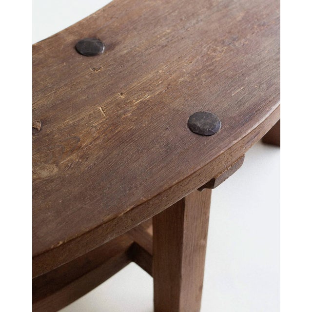 Vintage Brutalist Curved Benches, 1960s, Set of 2 For Sale - Image 4 of 5