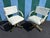 Mid-Century Modern A Pair of Early 1990s Post Modern Brass Rolling Dining Chairs by Cal-Style Furniture. For Sale - Image 3 of 18