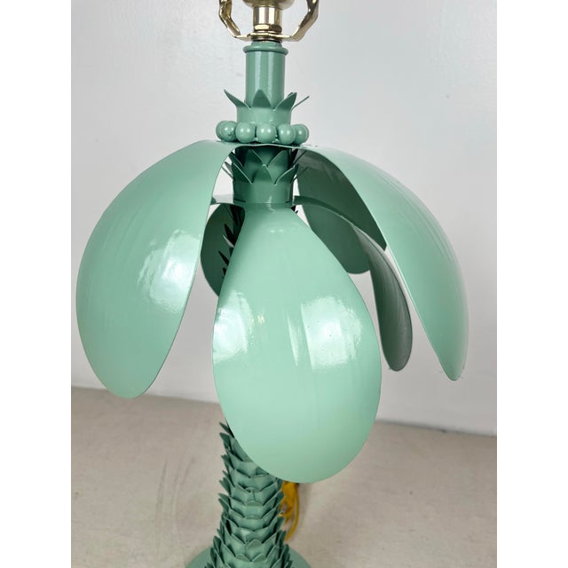 Newly Lacquered Vintage Palm Tree Lamp For Sale - Image 4 of 7