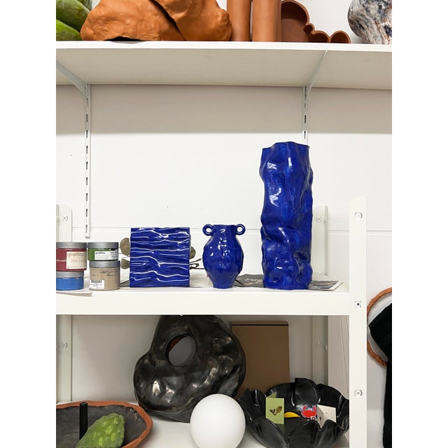 Every Day Blue Collection Little Vase 03 by Anna Demidova For Sale - Image 4 of 7