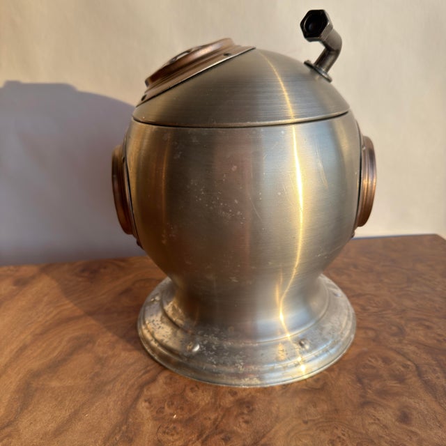Mid-Century Modern Mid 20th Century Gilbey’s Diving Helmet Ice Bucket For Sale - Image 3 of 10