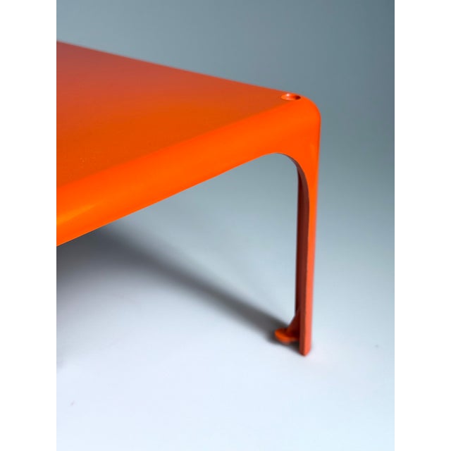 Orange Demetrio 45 Stacking Table by Vico Magistretti for Artemide, 1970s For Sale - Image 3 of 10