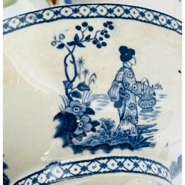 Antique Tokio Adams Turnstall England Chinoiserie Bowl For Sale In Chicago - Image 6 of 9