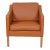 Model 2321 Lounge Chair in Cognac Bison Leather by Børge Mogensen for Fredericia For Sale