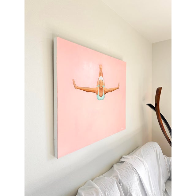 "Flamingo Sky", Modern Oil Painting by Jennifer Hohlfelder For Sale - Image 9 of 10