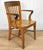Antique Quartersawn Oak Library Bankers Desk Arm Chair For Sale - Image 4 of 10