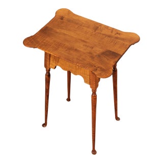 River Bend Chair Co. Early American Style Maple Side Table For Sale