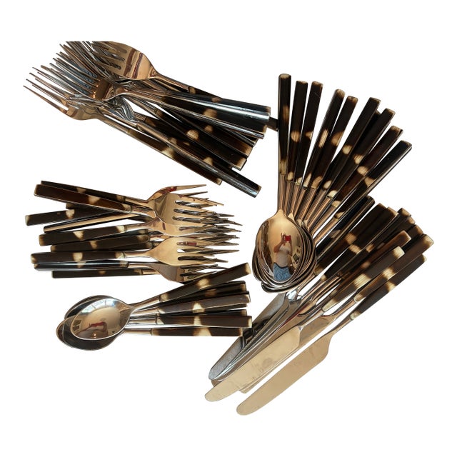 Resin Flatware - Set - 56 pcs For Sale