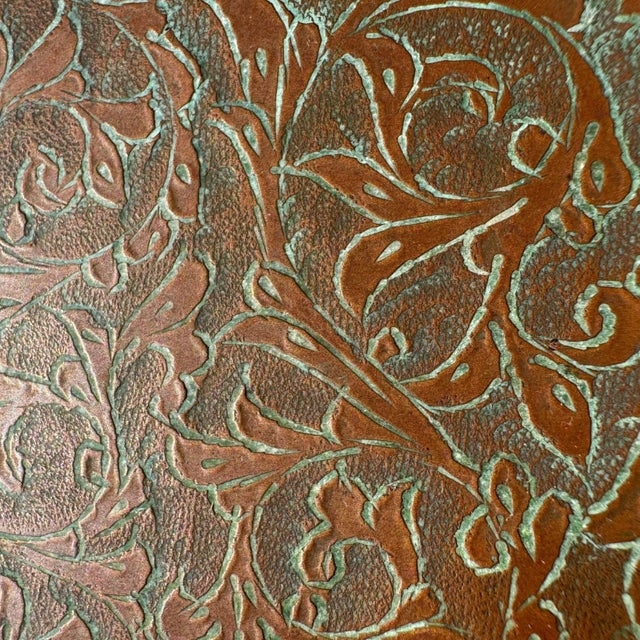 Copper Sheet Tray with Engraved Pattern, 1970s For Sale - Image 6 of 10