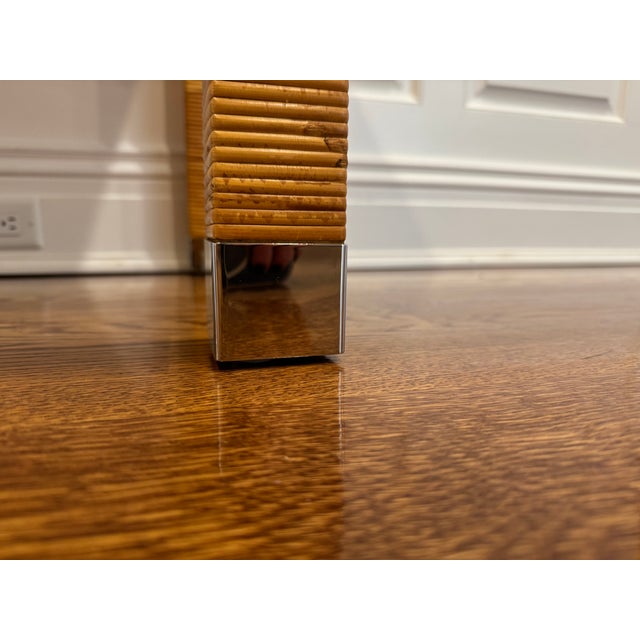 Bielecky Brothers Cane Rattan Console Desk For Sale - Image 16 of 16