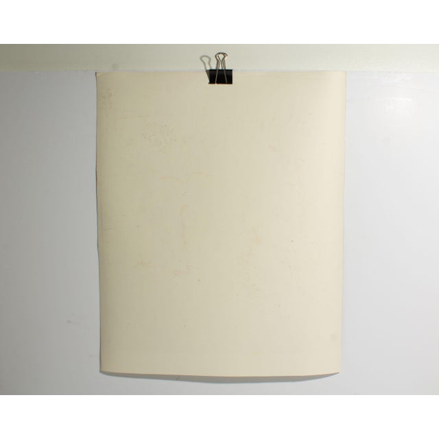 1980s 1981 Abstract Mixed Media Painting by Harry Hilson For Sale - Image 5 of 7