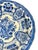 English Vintage Hand Painted Delft Blue and White Charger Bowl For Sale - Image 3 of 10