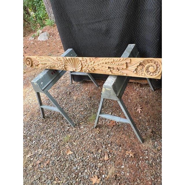 2020s Hand Carved Mantle For Sale - Image 5 of 17
