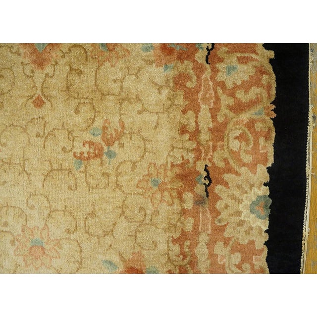 1920s Pair of Chinese Beige Hand Knotted Art Deco Carpets by Fette-Li Workshop Rug 4'x7'10" Carpet For Sale - Image 4 of 5