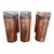 Antique Mexican Glasses With Brass Covers - Set of 6 For Sale