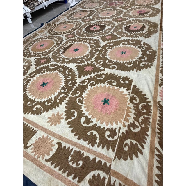 Textile Uzbek Suzani Wall Decor For Sale - Image 7 of 9