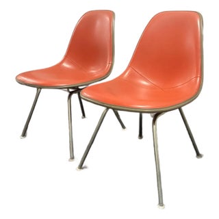 1970s Eames for Herman Miller Pair of Molded Side Chairs For Sale