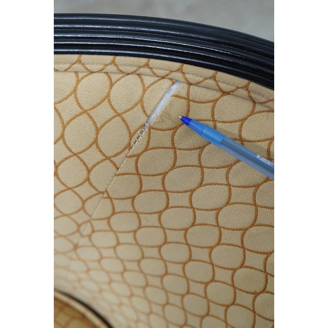 Pair Swan Carved Neoclassical Upholstered Chairs For Sale - Image 12 of 13