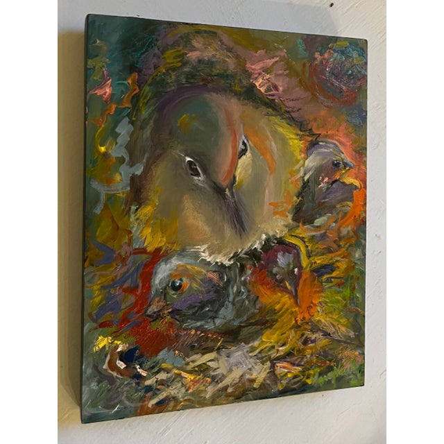The Nest, Original Oil Painting 11"x14"x2" on board. Great gift. Ready to hang. Van Ness Artist Statement My work emerges...