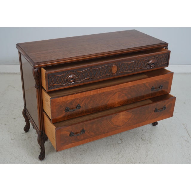 Age: Approx: 40 Years Old Details: Dovetailed Drawer Construction Fine Carved Details High Quality Construction Nice Inlay...