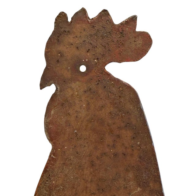 Mid 20th Century Mid-20th Century American Folk Art Rooster Weathervane For Sale - Image 5 of 10