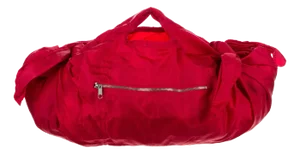 Comme Des Garçons Nylon Top Handle Bag Red Knot